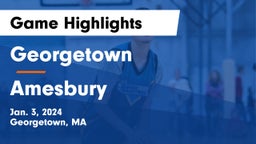 Georgetown  vs Amesbury  Game Highlights - Jan. 3, 2024