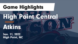 High Point Central  vs Atkins  Game Highlights - Jan. 11, 2022