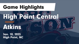 High Point Central  vs Atkins Game Highlights - Jan. 10, 2023