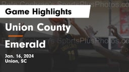 Union County  vs Emerald  Game Highlights - Jan. 16, 2024