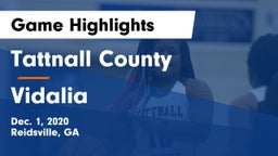 Tattnall County  vs Vidalia  Game Highlights - Dec. 1, 2020