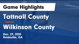 Tattnall County  vs Wilkinson County  Game Highlights - Dec. 29, 2020