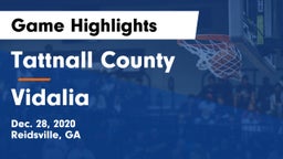 Tattnall County  vs Vidalia  Game Highlights - Dec. 28, 2020