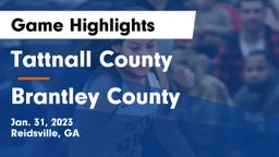 Tattnall County  vs Brantley County  Game Highlights - Jan. 31, 2023