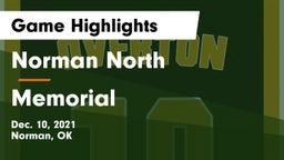 Norman North  vs Memorial  Game Highlights - Dec. 10, 2021