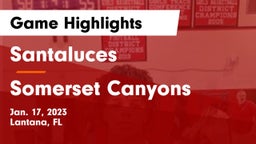 Santaluces  vs Somerset Canyons Game Highlights - Jan. 17, 2023