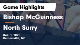 Bishop McGuinness  vs North Surry  Game Highlights - Dec. 1, 2021