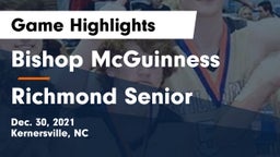 Bishop McGuinness  vs Richmond Senior  Game Highlights - Dec. 30, 2021