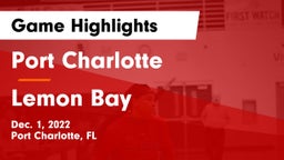 Port Charlotte  vs Lemon Bay  Game Highlights - Dec. 1, 2022
