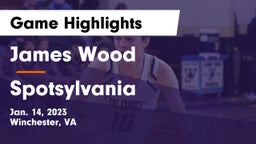 James Wood  vs Spotsylvania  Game Highlights - Jan. 14, 2023