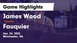 James Wood  vs Fauquier  Game Highlights - Jan. 24, 2023