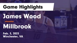 James Wood  vs Millbrook  Game Highlights - Feb. 3, 2023