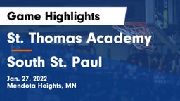 St. Thomas Academy   vs South St. Paul  Game Highlights - Jan. 27, 2022