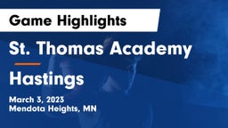 St. Thomas Academy   vs Hastings  Game Highlights - March 3, 2023