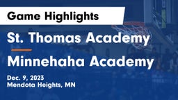 St. Thomas Academy   vs Minnehaha Academy Game Highlights - Dec. 9, 2023