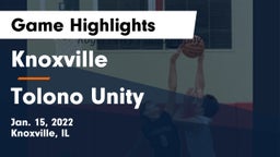 Knoxville  vs Tolono Unity Game Highlights - Jan. 15, 2022