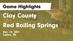 Clay County  vs Red Boiling Springs  Game Highlights - Dec. 14, 2021