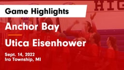Anchor Bay  vs Utica Eisenhower  Game Highlights - Sept. 14, 2022