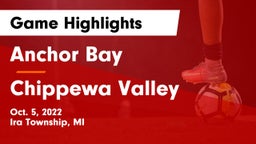 Anchor Bay  vs Chippewa Valley  Game Highlights - Oct. 5, 2022