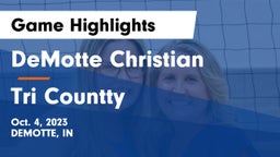 DeMotte Christian  vs Tri Countty Game Highlights - Oct. 4, 2023