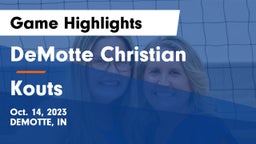 DeMotte Christian  vs Kouts  Game Highlights - Oct. 14, 2023