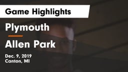 Plymouth  vs Allen Park  Game Highlights - Dec. 9, 2019