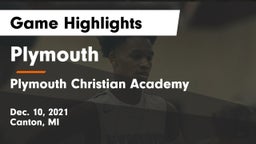 Plymouth  vs Plymouth Christian Academy  Game Highlights - Dec. 10, 2021