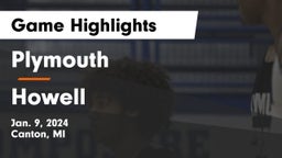 Plymouth  vs Howell  Game Highlights - Jan. 9, 2024