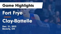 Fort Frye  vs Clay-Battelle  Game Highlights - Dec. 21, 2023