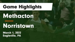 Methacton  vs Norristown Game Highlights - March 1, 2022