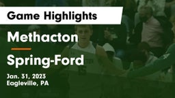 Methacton  vs Spring-Ford  Game Highlights - Jan. 31, 2023