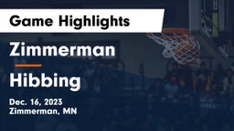 Zimmerman  vs Hibbing  Game Highlights - Dec. 16, 2023
