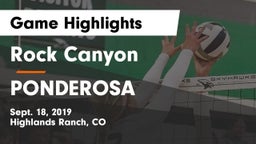 Rock Canyon  vs PONDEROSA  Game Highlights - Sept. 18, 2019