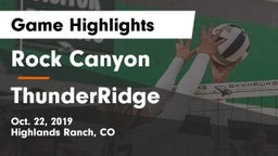 Rock Canyon  vs ThunderRidge  Game Highlights - Oct. 22, 2019