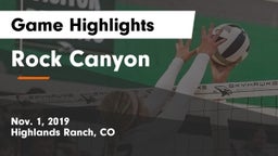 Rock Canyon  Game Highlights - Nov. 1, 2019