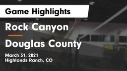 Rock Canyon  vs Douglas County  Game Highlights - March 31, 2021