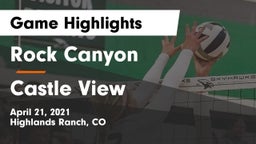 Rock Canyon  vs Castle View  Game Highlights - April 21, 2021