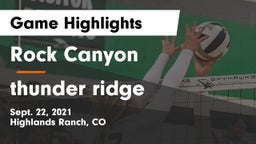 Rock Canyon  vs thunder ridge Game Highlights - Sept. 22, 2021