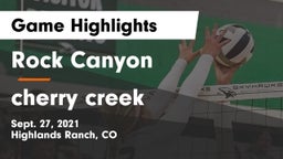 Rock Canyon  vs cherry creek Game Highlights - Sept. 27, 2021