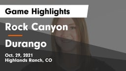 Rock Canyon  vs Durango  Game Highlights - Oct. 29, 2021