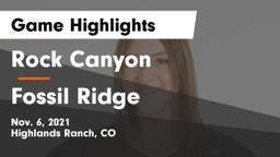 Rock Canyon  vs Fossil Ridge  Game Highlights - Nov. 6, 2021