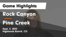 Rock Canyon  vs Pine Creek  Game Highlights - Sept. 2, 2022