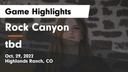 Rock Canyon  vs tbd Game Highlights - Oct. 29, 2022