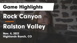 Rock Canyon  vs Ralston Valley Game Highlights - Nov. 4, 2022