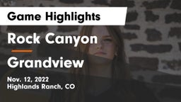 Rock Canyon  vs Grandview  Game Highlights - Nov. 12, 2022