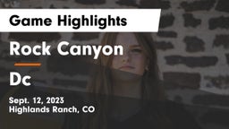 Rock Canyon  vs Dc Game Highlights - Sept. 12, 2023