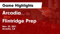Arcadia  vs Flintridge Prep  Game Highlights - Nov. 23, 2021