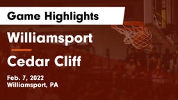 Williamsport  vs Cedar Cliff  Game Highlights - Feb. 7, 2022