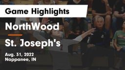 NorthWood  vs St. Joseph's  Game Highlights - Aug. 31, 2022