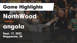 NorthWood  vs angola Game Highlights - Sept. 17, 2022